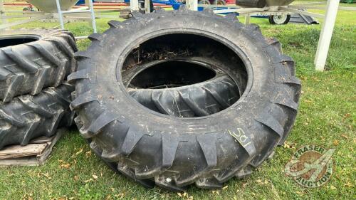 (2) Used Michelin 18.4R38 rear tractor tires