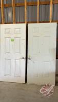 (2) Used 36’ Steel insulated doors