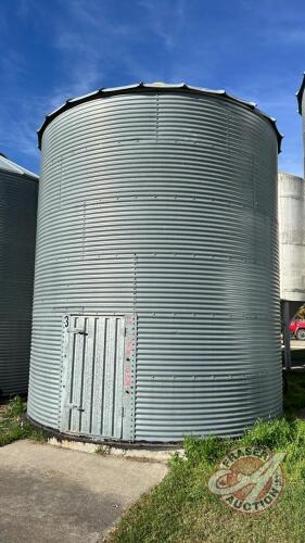 Approx 1950 bushel Westeel 14’ diameter flat bottom bin, Bin #8