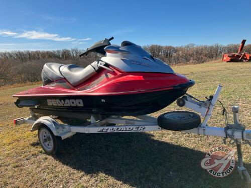 Bombardier Sea Doo w/ Ez Loader Trailer, K31, Owner: , Seller: Fraser Auction ____________________