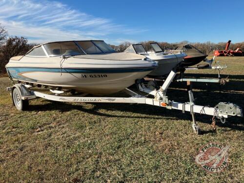 17.5' Glastron Boat w/ Ez Loader tandem trailer, K47, Owner: Seller: Fraser Auction _______________________