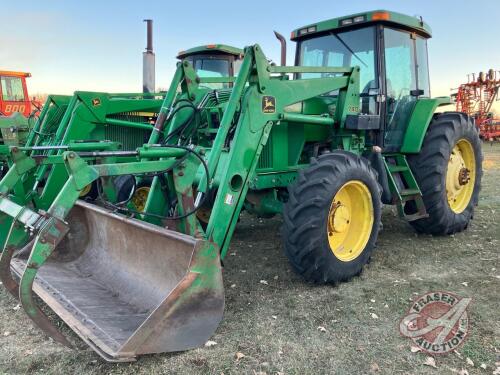 JD 7400 Tractor w/ 740 Loader and Grapple, S/N RWSG050027692, K57