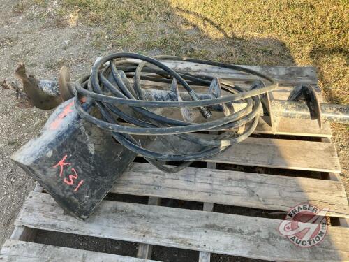 Bucket mount Post Hole Auger, K31