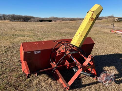 7' FarmKing 840SB 3pt Snowblower, S/N 8021367, K68