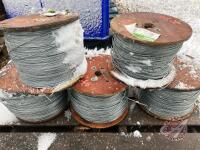 (5) Spools Electric Fence Wire (A), K80