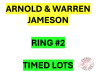 There are many more items to bid on in this sale. The remaining items will be sold by TIMED Online Selling. Please go to RING #2 for all ARNOLD and WARREN JAMESON TIMED LOTS (Click on the big Fraser Auction Logo at top of page to be directed back to Homep