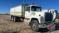 1982 Ford 9000 t/a grain truck, 496,861 showing, VIN: 1FDXK90W3CVA09635, Owner: Rosalee I Ostash, Seller: Fraser Auction ___________________