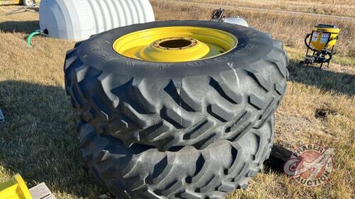 Good Year 20.8R38 tire on JD rim