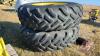 Good Year 20.8R38 tire on JD rim - 2