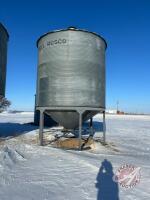 2000 bushel Westeel Rosco hopper bottom bin on dbl skid, K52