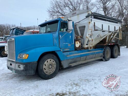 1995 Freightliner Fertilizer Tender truck, SAFETIED, 544,465 showing, VIN: 2FUYDXYB0SA647164, K90, Owner: Seller: Fraser Auction ___________________________