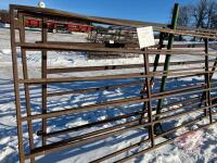 12' 6 bar 1" sqr tube panel K89