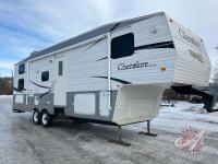 2007 30' Cherokee 5th wheel camper, VIN: 4X4FCKE248X106276, K100, Owner: Rosalie M Klassen , Seller: Fraser Auction _______________________ **Keys and TOD in office trailer**