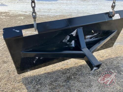 (New) Skidsteer plate w/ 2" receiver hitch, K89
