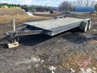 16' x 6' T/A bumper hitch Homemade Trailer, K105, Owner: Allan T Hammond,Seller: Fraser Auction _________________________ **TOD in office trailer**