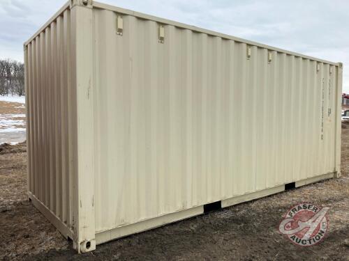 20' Shipping Container (Tan), (B), S/N QDCM24A18322, K114