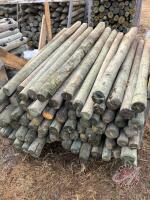 6' 4-5" Treated Fence Post (Used), K116
