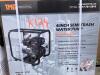 StanForge TMG-100TWP 352 GPM 4" Semi-Trash Water Pump with 7.5 HP Gas Engine, K124