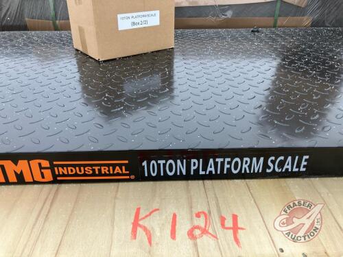 StanForge TMG-FS10 10 Ton High-Capacity Floor Scale w/ scale head, K124 **Scale head in shed**