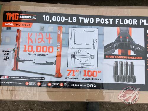 StanForge TMG-TPL45 10,000-lb Two Post Floor Plate Auto Lift, K124