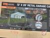 StanForge TMG-MSC1220 12&rsquo; x 20&rsquo; Metal Shed Carport with 8&rsquo; Open Sidewalls, K124