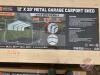 StanForge TMG-MSC1220 12&rsquo; x 20&rsquo; Metal Shed Carport with 8&rsquo; Open Sidewalls, K124 - 3