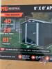 StanForge TMG-MS0608 6&rsquo; x 8&rsquo; Galvanized Apex Roof Metal Shed, (B) K124