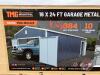 StanForge TMG-MS1624 16&rsquo; x 24&rsquo; Metal Garage Shed with Double Front Doors, K124