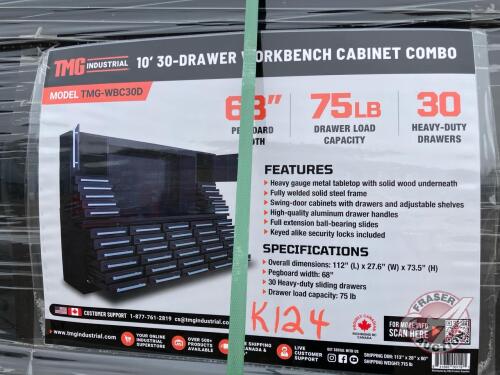 StanForge TMG-WBC30D 10' 30 Drawer Workbench combo, K124