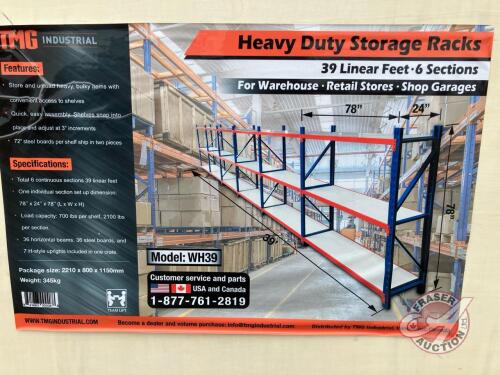 StanForge TMG-WH39 39&rsquo; Metal Garage/Workshop Storage Shelves, K124