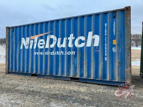 20' Shipping Container (blue) (A), S/N CIMC19702048, K125