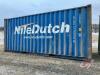 20' Shipping Container (blue) (A), S/N CIMC19702048, K125