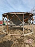 15' Hopper Cone on single skid, K118
