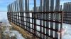 30&rsquo; 5 bar free standing combo panel w/ windbreak boards (some boards missing) - 2