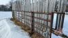 30&rsquo; 5 bar free standing combo panel w/ windbreak boards (some boards missing)