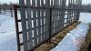 30&rsquo; 5 bar free standing combo panel w/ windbreak boards (some boards missing) - 2