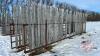 30&rsquo; free standing windbreak panel w/ boards (some boards missing)