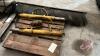 Pallet w/ (2) NH TR96 combine header lift cylinders, Hyd orbit motor, Rock screen for truck hitch - 3