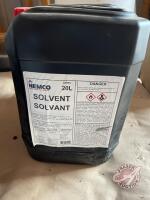 New 20L Jug of Nemco Solvent
