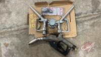 (2) Stnd fuel fill nozzles, Fill-Rite multi plane fuel hose swivel, Fuel tank valve, Used Dsl auto shut off nozzle