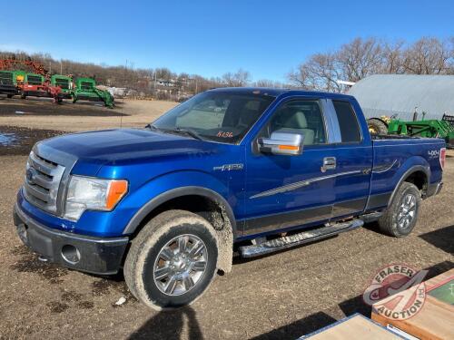 2009 Ford F150 XLT Supercab Truck, 276,021 km showing, VIN: 1FTRX14819KA23572, K136, Owner: Tia M Morrissey Seller: Fraser Auction _______________________ **Key and TOD in office trailer**