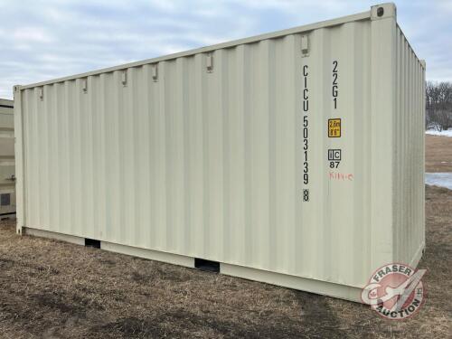 20' Shipping Container (Tan ) (C), S/N ZCMC2435640, K114