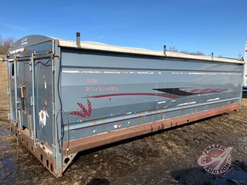 20' Cancade Steel Grain Box, K136