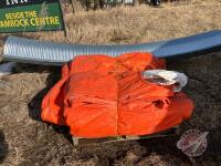 10,000 bu. Temp Bin Storage w/ tarps, K103 **Hardware in shed**