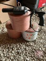 NH hay tester, (3) 9000' Windrow Balls of Baler Twine, K78 **In shed**
