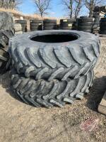 (Used) 420/90R30 Firestone tire, (Damaged see picture), K136