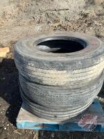 (Used) 11R22.5 Michelin highway truck tire (A), K136