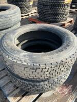 (Used) 255/70R22.5 Aeolus semi trailer tire (C), K136