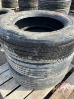 (Used) 255/70R22.5 Semi trailer tire (D), K136