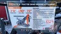 StanForge TMG-TBH88 8' Tractor Swing Backhoe Attachment, K124